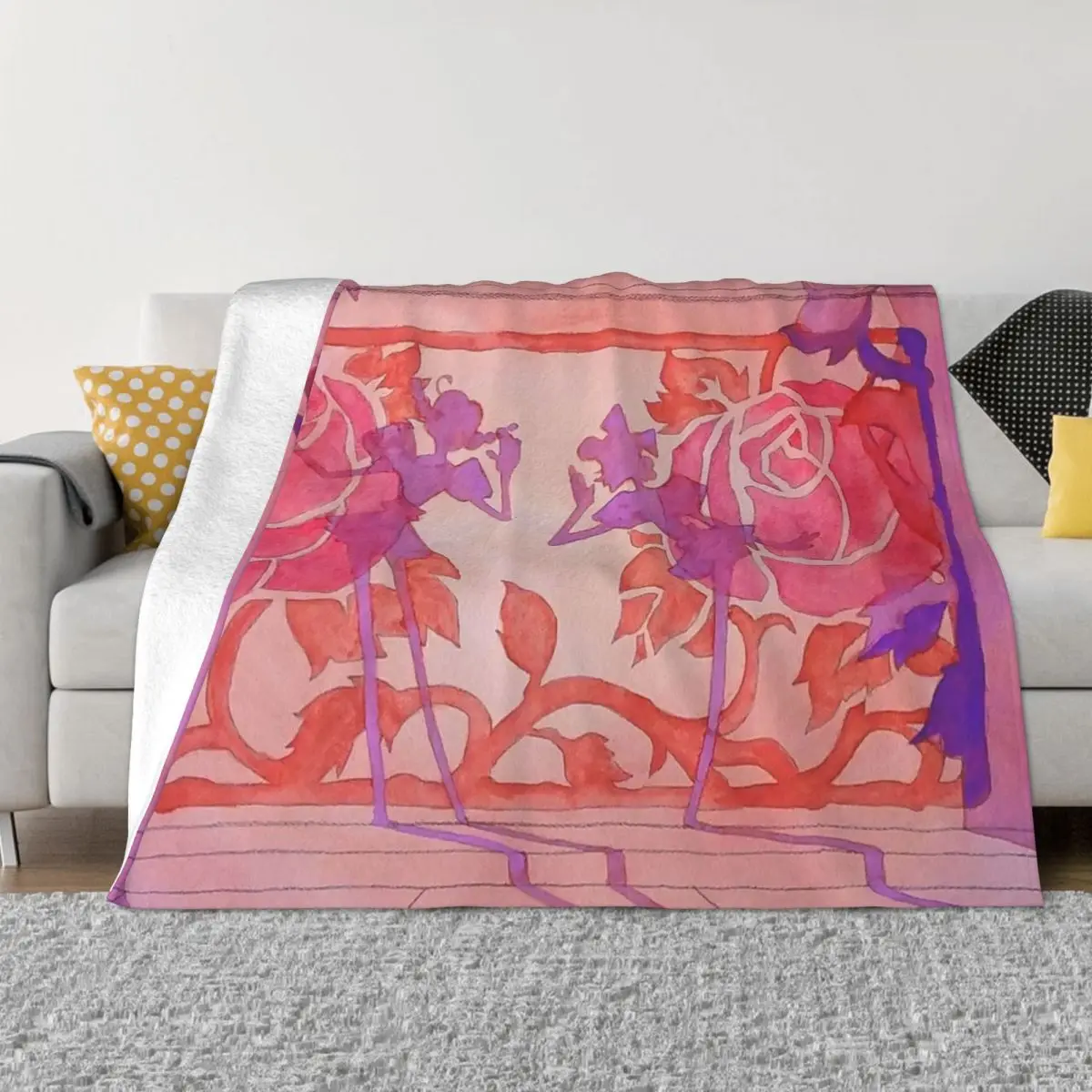 

Utena Shadow Girls Throw Blanket Beautifuls Thermal wednesday Retros Blankets