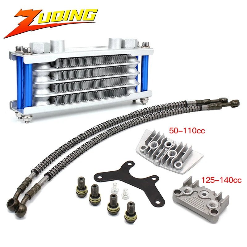 Moped 250cc 4 Stroke Motorcycle Engine Cooling Radiator for KTM Kawasaki Honda Yamaha Universal Dirt Bike Motocross Oil Cooler