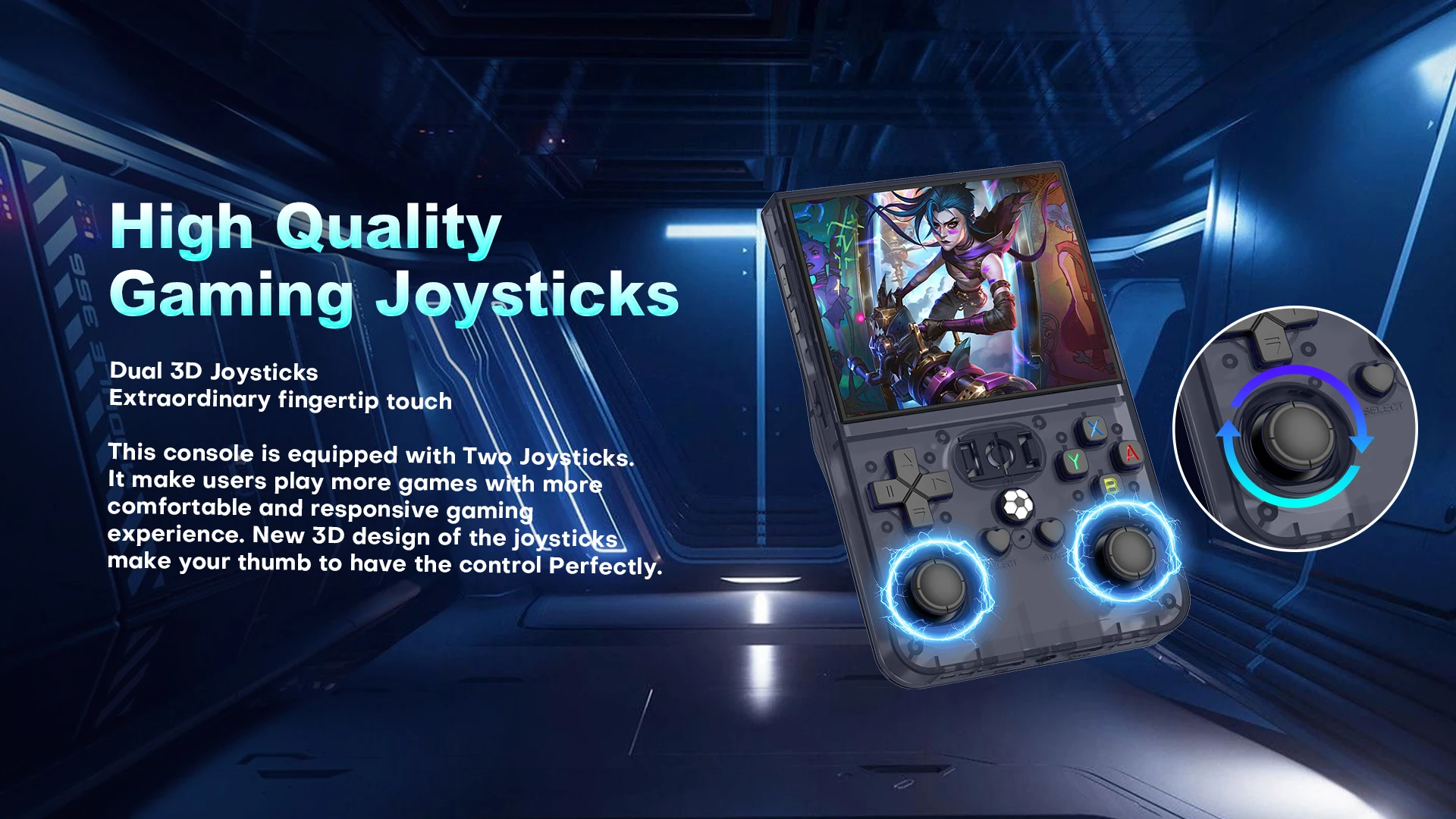 R36PRO Retro Handheld Game Console 64/128G Open Source 3.5 Inch IPS Screen Linux System Portable Pocket Video Player_voghion.com