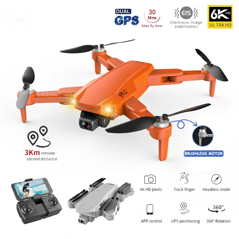 338 S608 Pro GPS Drone 6K Dual HD Camera Professional Aerial WIFI FPV Brushless Motor RC Foldable Quadcopter Distance 3KM Toy |