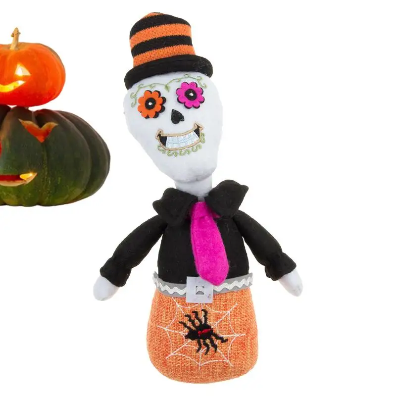 

Плюшевая игрушка в виде тыквы, ведьмы, прекрасная мягкая кукла, украшение на Хэллоуин, плюшевые игрушки, обнимающая игрушка, ведьма/Череп/тыква, украшения для дома, настольные украшения