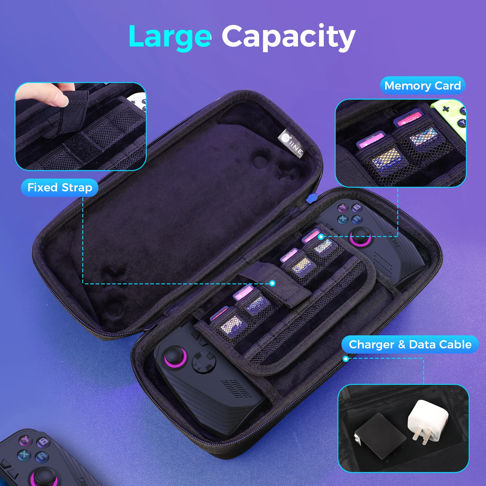 IINE STORAGE CASE FOR ROG ALLY X/Carrying Case for ROG ALLY X 3