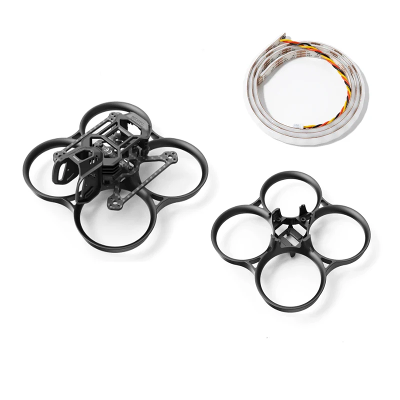 Lot de 2 Drones FPV Micro avec LED Strip et Whoop Duct