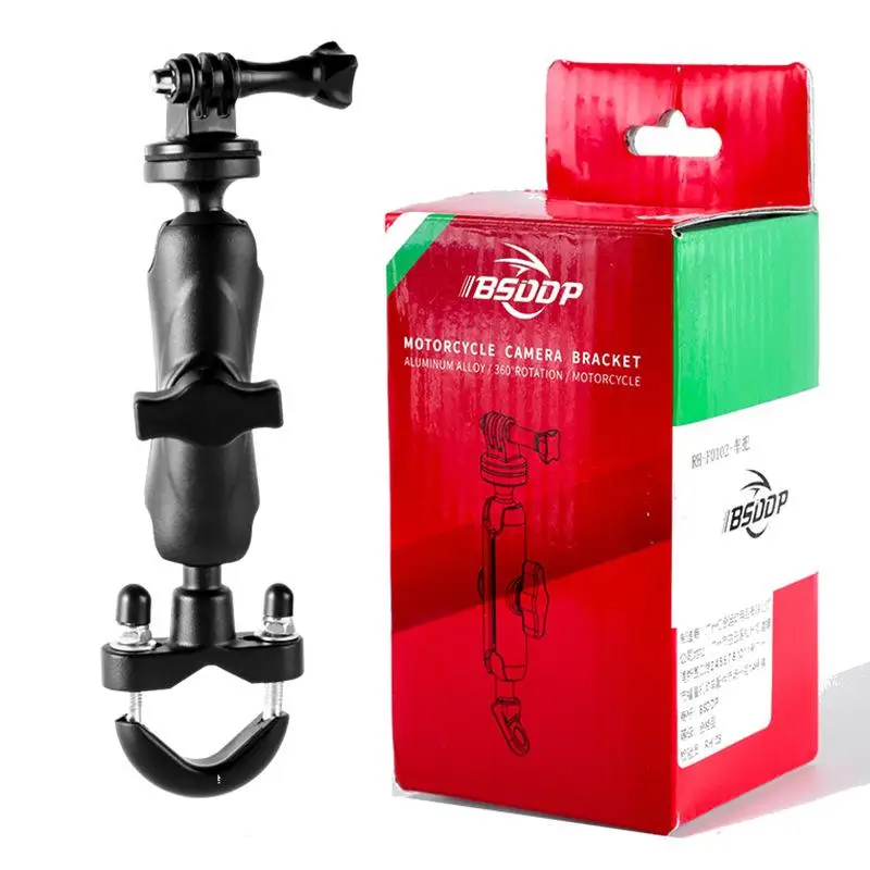 Motorcycle Action Camera Bracket Handlebar / Mirror Mount Dash Cam Mobile Phone Holder Compatible For Dji Action Camera