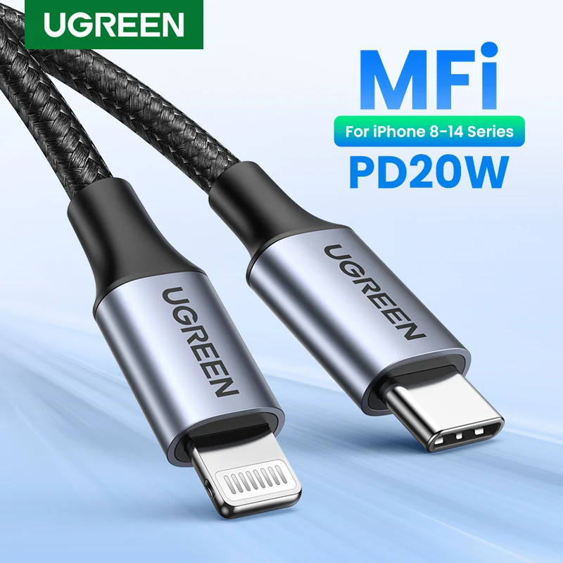 UGREEN MFi PD 20W USB C to Lightning Cable for iPhone 14 13 12 11 Pro