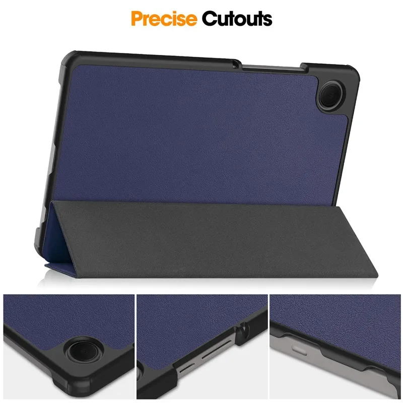 Capa Magnética de Couro Stand Tablet Capa para Samsung Tab a9 Galaxy Tab a9 8.7 Sm-x110 X115 - Imagem 4