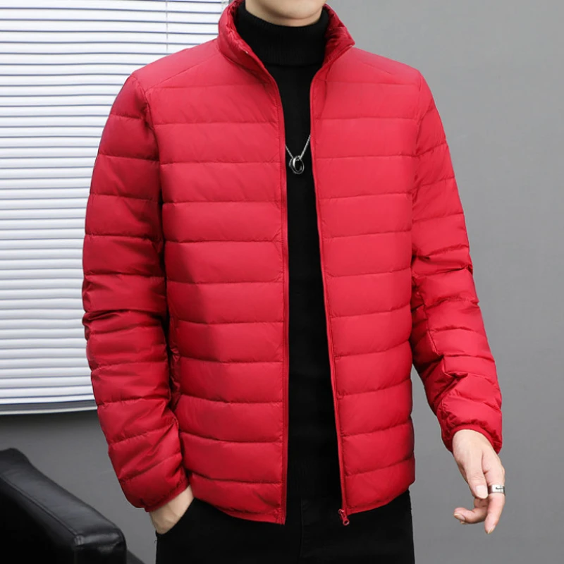 2023 New Men Down Jacket Winter Coat Frivolous Short Parkas Keep Warm Cold Loose Outwear Leisure Sports Overcoat