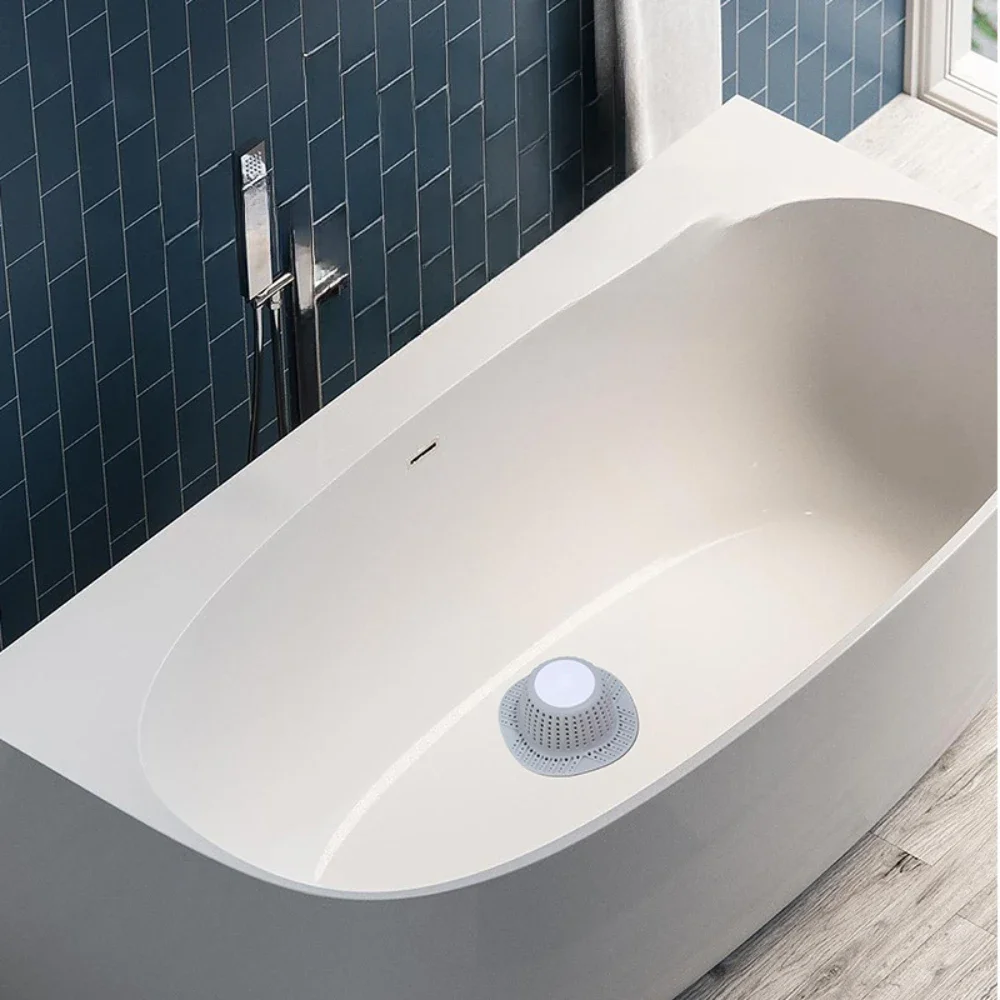 Shower Drain Catcher Hair Drain Catcher Collapsible Drain Protector for Bathtub Shower Sink