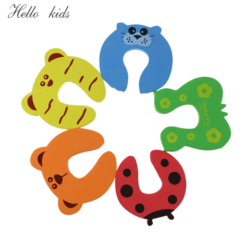 

5pc/lot Animal Jammer Baby Kid Children Safety Care Protection Silicone Gates Doorways Decorative Magnetic Door Stopper Gates