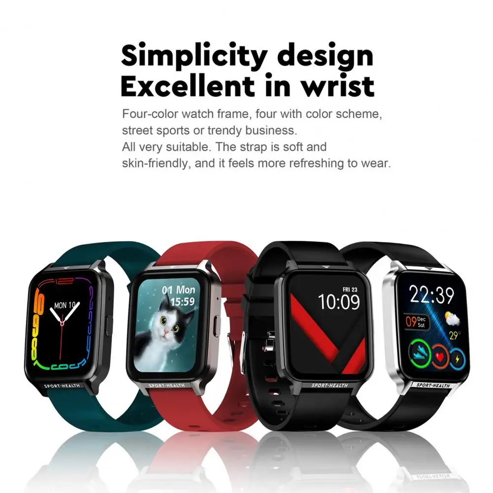 

Bluetooth-compatible Watch HD-compatible Touch Screen Heart Rate Health Monitoring Calling Wristband Sports Smart Watch