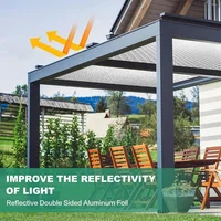 ฟิล์มอลูมิเนียมสองด้านสะท้อนแสงฉนวนกันความร้อนแผ่นโฟมฟอยล์ฟองม้วนสําหรับเก็บความร้อนความร้อน Shield Radiant Barrier 1MX3M 6