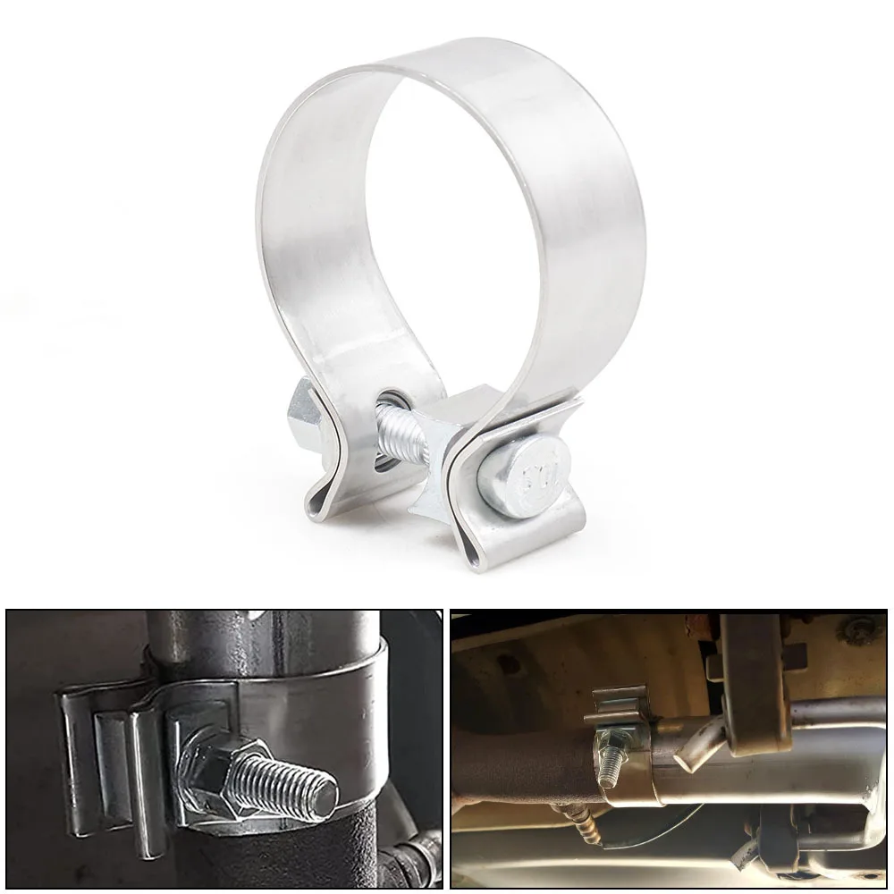 

2/2.25/2.5/2.75/3.0 Inch Exhaust Clamp,Narrow Band Muffler Clamp Stainless Steel