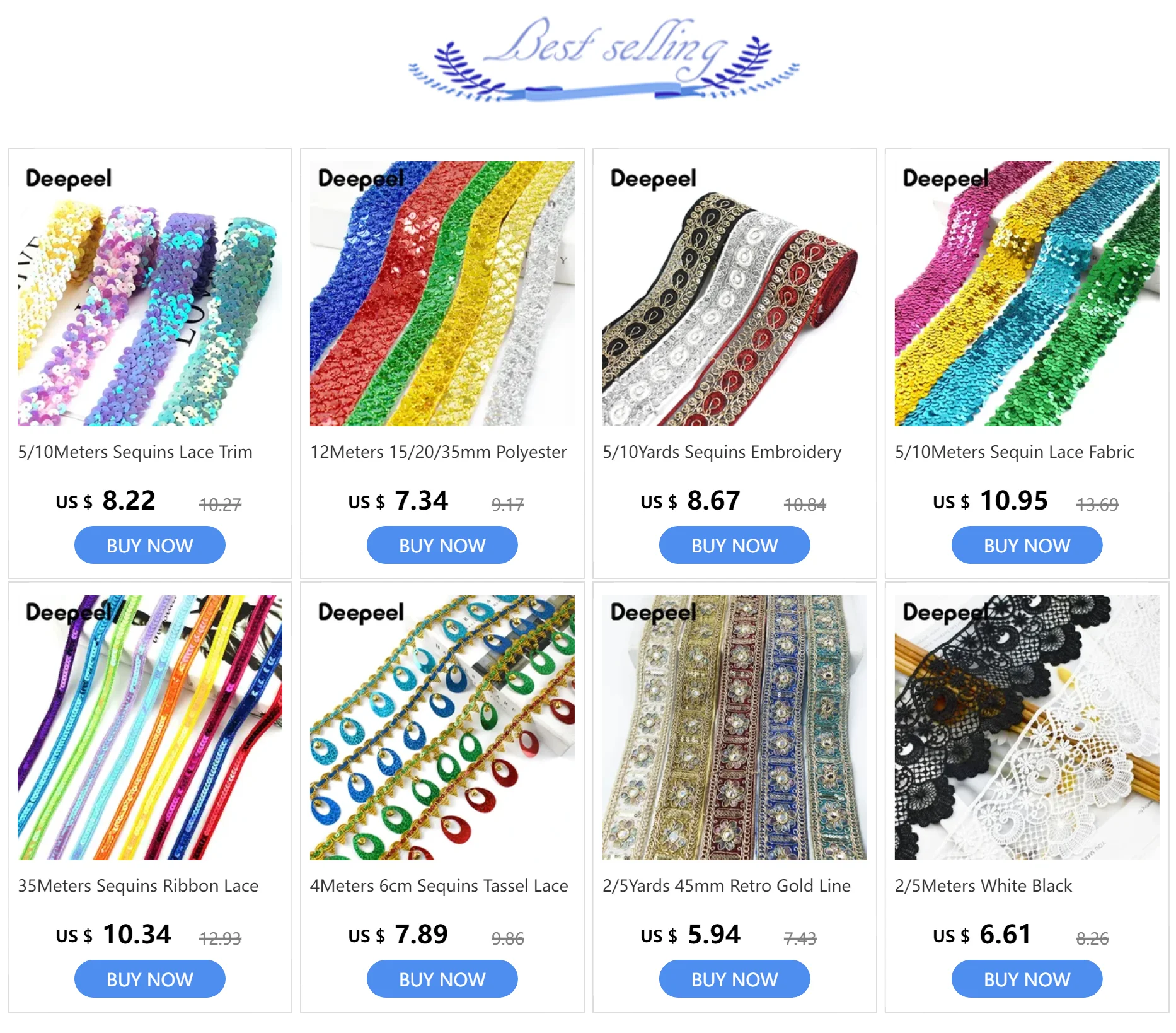 Description Picture 2 of item20/40Meters 6mm Ruffled Elastic Bands Stretch Lace Trims Ribbons Tape Decorative Clothes Hair Rubber Band DIY Sewing Accessories