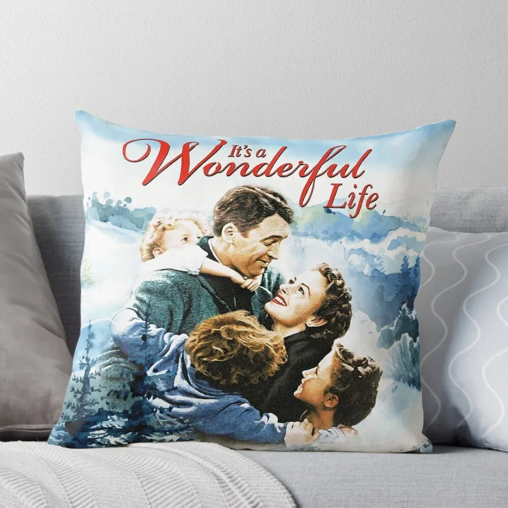 

It's a Wonderful Life scene Throw Pillow Decorative Sofa Cushions Pillowcases Bed Cushions