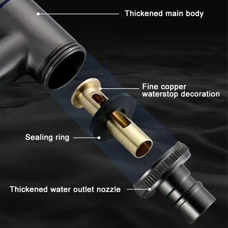 Bathroom Faucet Washing Machine Faucet Water Tap Faucet G1/2 Brass Double Outlet Automatic Water Stop Quick Opening Angle Valve