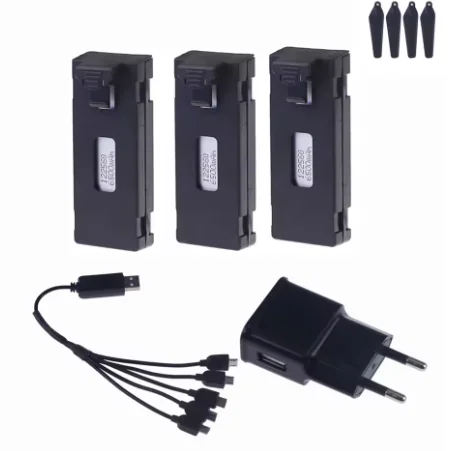 ตัวเลือกสินค้า แบตเตอรี่โดรน RC 3.7V 5000mAh สำหรับ E88 E99 P1 K3 P10 A13 S98 E525