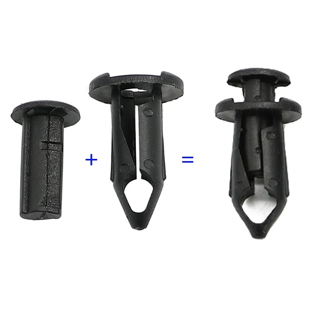 100PCS Car Fender Rivets B28 High Density Nylon Clip Fit For ATV UTV For Can Am Maverick/ Commander/ Outlander