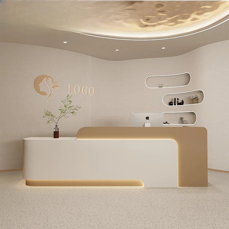 Luxury Modern Reception Desks Mobile Futuristic Executive Lectern Reception Desks Shop Mostrador Recepcion Bar Furnitures luxury executive register reception desks office pulpit commercial reception desks club mostrador recepcion bar furnitures