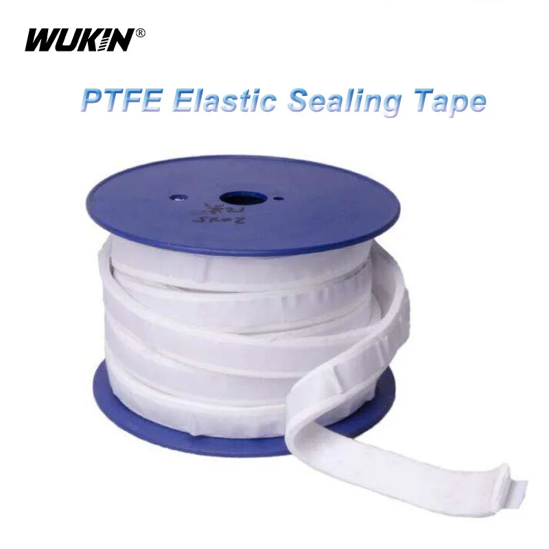 

1Meter White PTFE Seal Strip Elastic Band Self-adhesive Expanded Foamed Sealing Tape PTFE Expanded Belt Sponge Sealing Strip