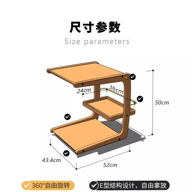 Wood Bedside Table Small Center Small Coffee Bed Side Table Living Room Nightstands Petit Meuble Living Room Furnitures