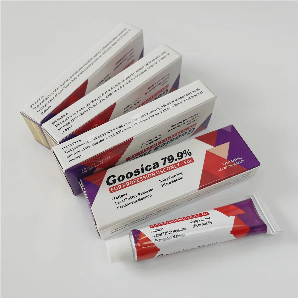 Nuovo arrivo 79,9% Goosica Tattoo Cream prima del trucco permanente Microblading Sopracciglio Labbra Pelle del corpo 10G - immagine 4