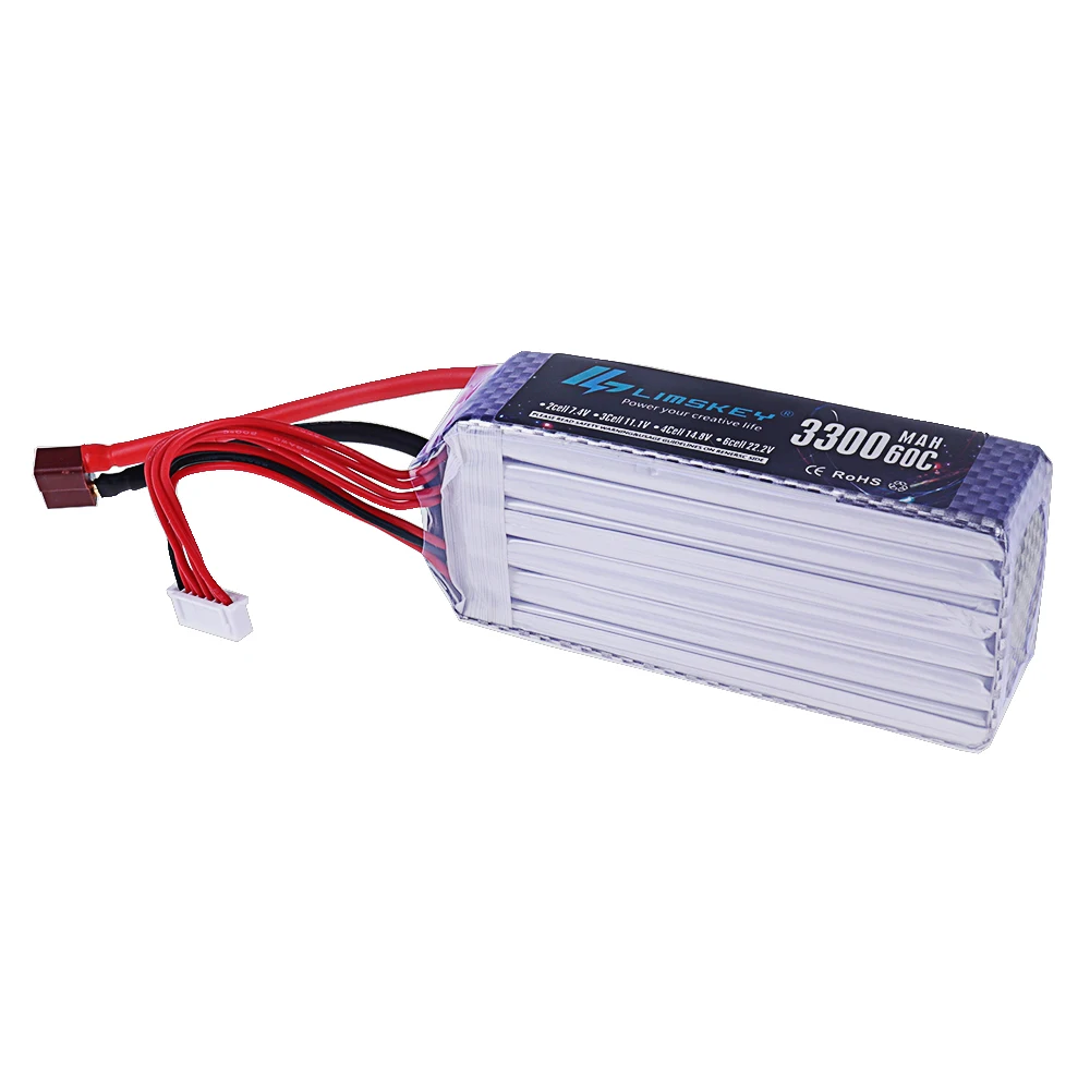 Connecteurs XT90 et XT60 de la batterie drone LiPo 7200mAh, détaillant leur conception pour haute puissance.