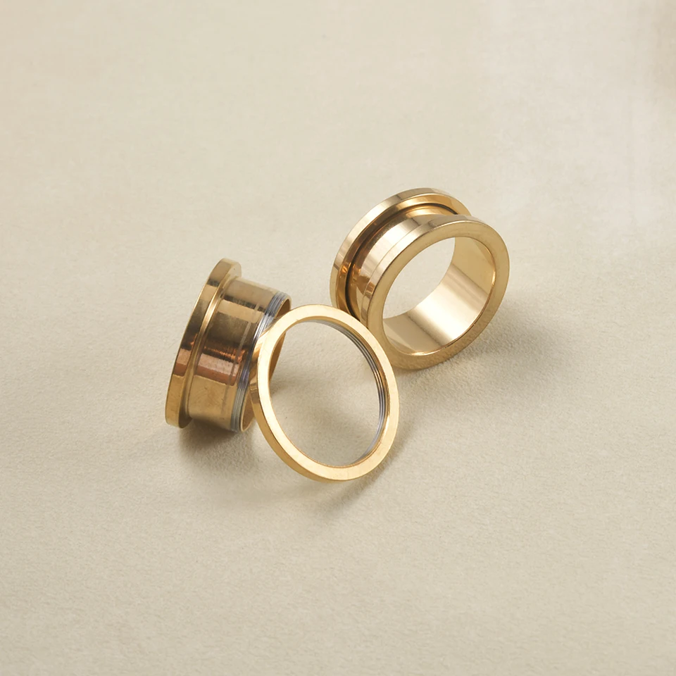 2 Pezzi - Tappi Per Le Orecchie Luna Moth - Acciaio Inossidabile - Foto 7