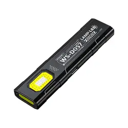 Compact USB - C Rechargeable Keychain Flashlight - 550 Lumens, 400mAh, Multifunctional Mini Work and Hat Clip Light (A)