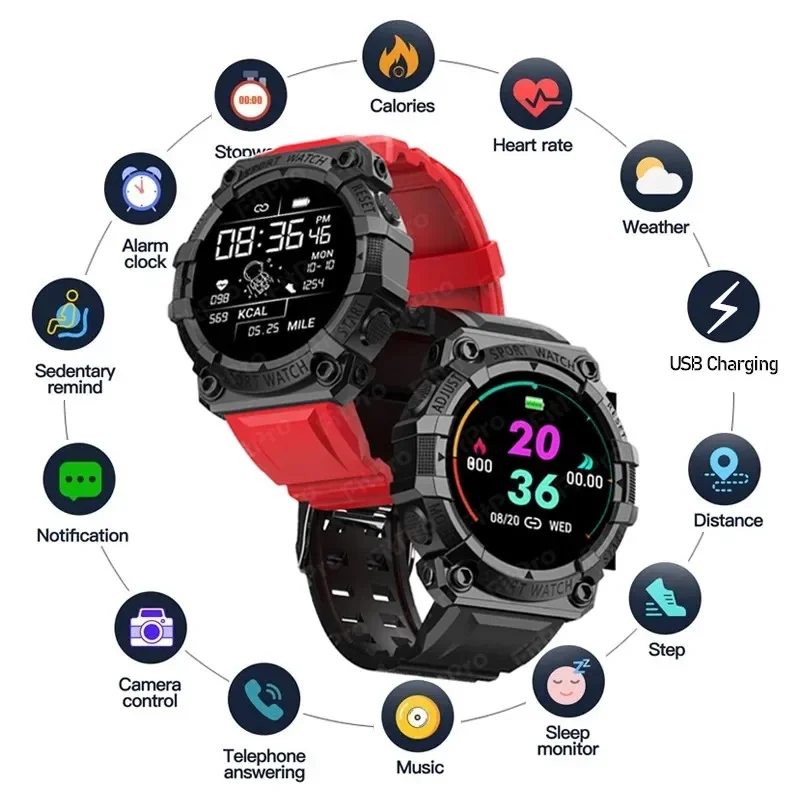 Latest FD68S Smartwatch for Men and Children – IP68 Bluetooth Smart Watch with Touchscreen, Fitness Tracker Bracelet, Sports Band for IOS and Android Latest FD68S Smartwatch for Men and Children – IP68 Bluetooth Smart Watch with Touchscreen, Fitness Tracker Bracelet, Sports Band for IOS and Android
