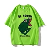 Bad Bunny Debi Tirar Mas Fotos Album Print Tshirt Hip Hop EL COQUI Frog Unisex Fashion Print T-Shirt Pure Cotton Streetwear Tops 6
