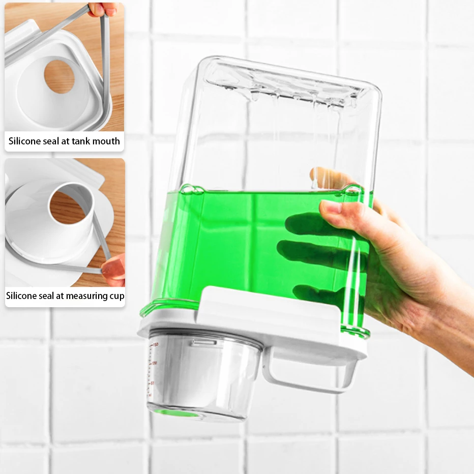 Refillable Laundry Detergent Container with Measuring Cup Washing Powder  Soap Dispenser Multipurpose Storage Bottle Cereals Jar - AliExpress