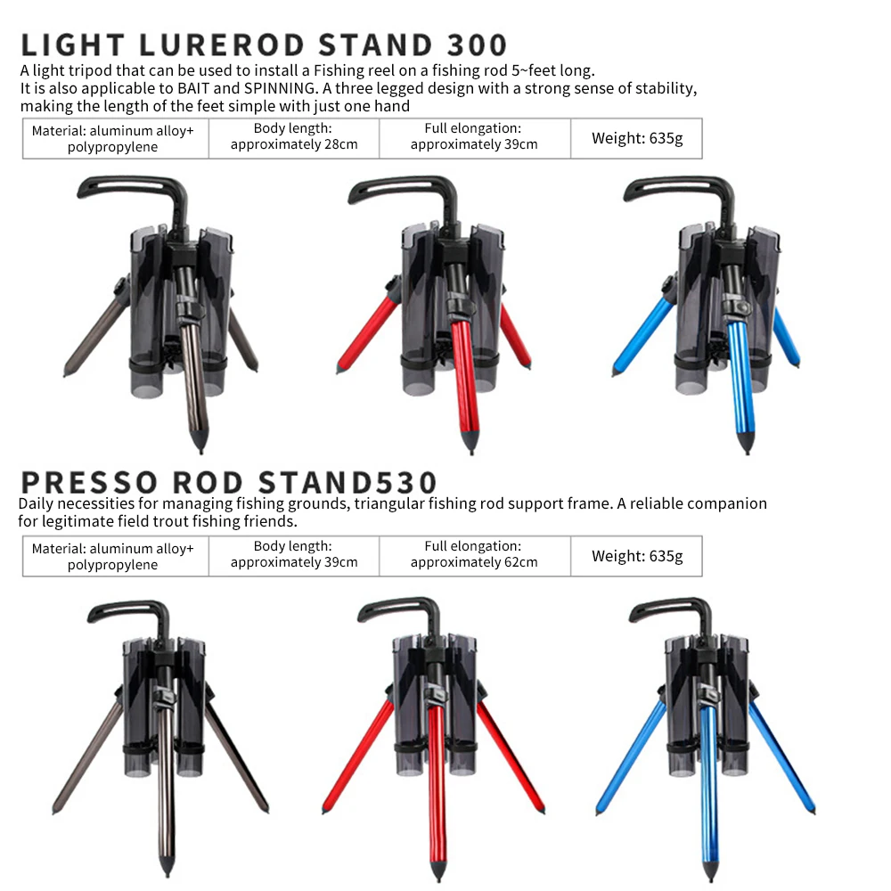 Fishing Rod Stand 530 Portable Support Tripod Fishing Rod Lure Box Stand  Barrel Rack Bracket Fishing Pole Tools Accessories - AliExpress