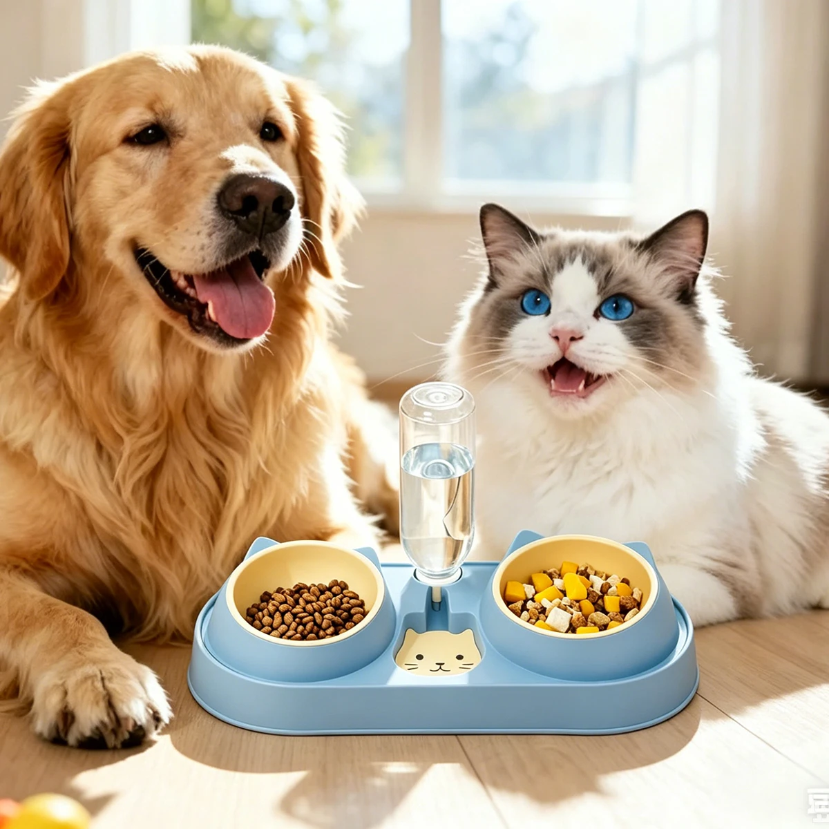 Tilted Cat Feeder Set 6