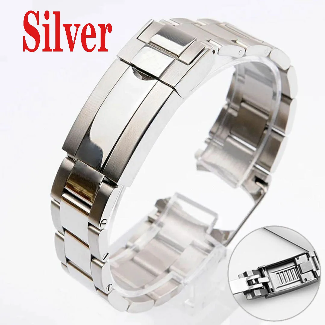 Bracciale Orologio In Acciaio Inossidabile 904 Per Rolex Submariner Daytona Sup Gmt Men Fine-Tuning Pull Clasp Strap Watch Band 20Mm