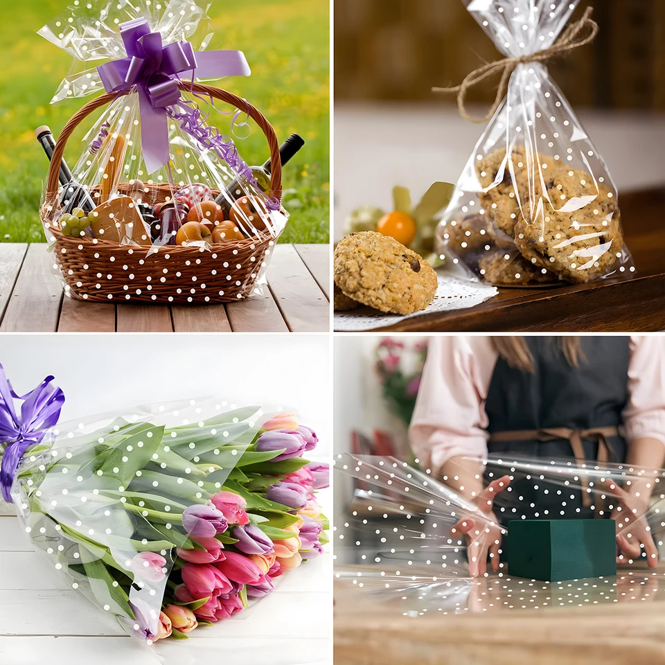 Oasis Clear Cellophane Florist Film Roll - Acetate Gift Wrap For Bouquets, Crafts (5m-100m) 9 thumbnail image