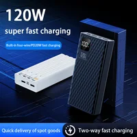 200000mAh 120W Power Bank Super Fast Charging Digital Display Large Capacity Portable Travel Charging for Xiaomi Huawei Phones 1
