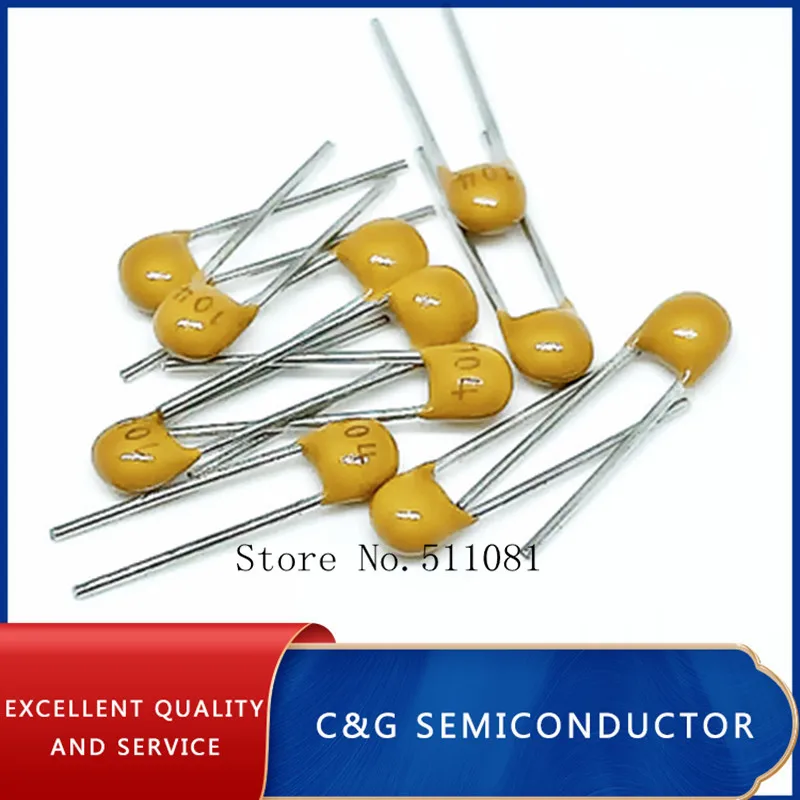 100pcs Multilayer Ceramic Capacitor X7R 100nF 0.1uF 104 50V 2.54mm 10