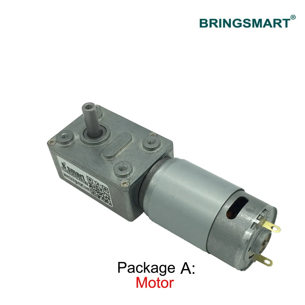 Electric geared motor DC Electronic JGY-395 Worm Gear Motor Low Speed 2.5-210RPM 12V 24V Self-locking Geared Motor