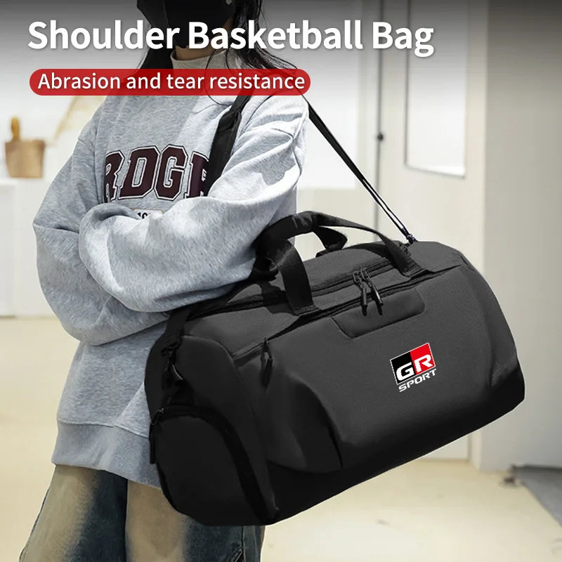 Borsa da palestra per auto, borsa sportiva di grande capacità, zaino da viaggio a tracolla per Toyota GR CHR Corolla Yaris Aygo Prius RAV4 Camry Au