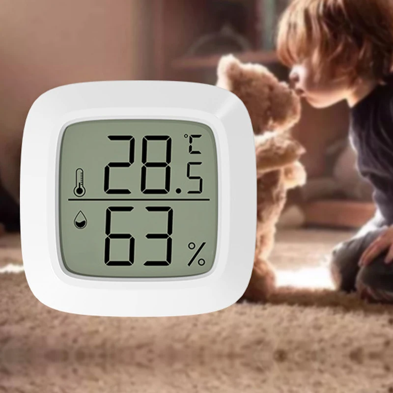 Mini Electronic Digital Thermometer Multi-Function Indoor Household Baby Room Wall-Mounted Room Temperature And Humidity Meter temperature humidity meter