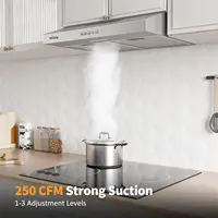Under Cabinet Range ,Ductless Convertible, Kitchen Vent Hood 30 Inch with 3-Speed Exhaust 2
