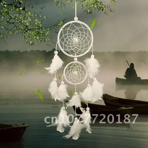 

Dream Catcher Creative Feather Weaving Crafts Aerial Charm Wind Chimes Home Room Decorations New Dream