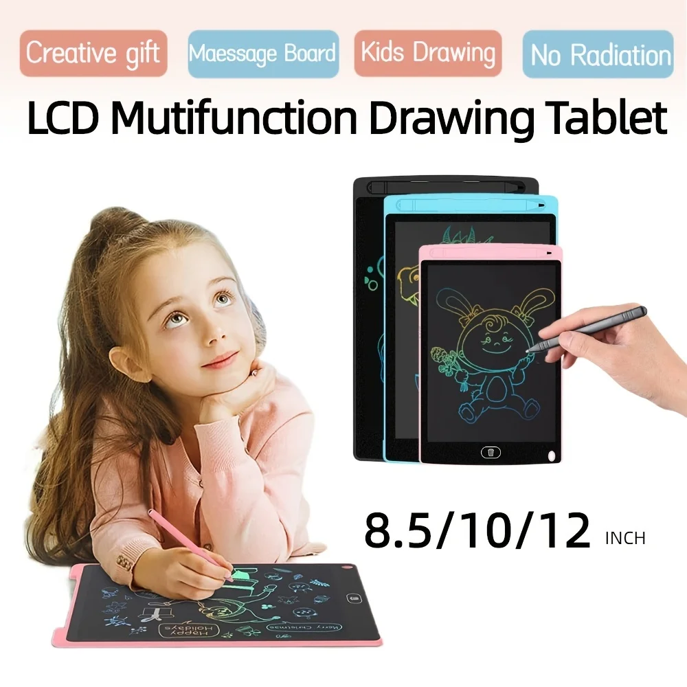 Electronic Drawing Pad Kids  Writing Tablet Kid Board Color - 8.5/10/12  Inch Lcd - Aliexpress