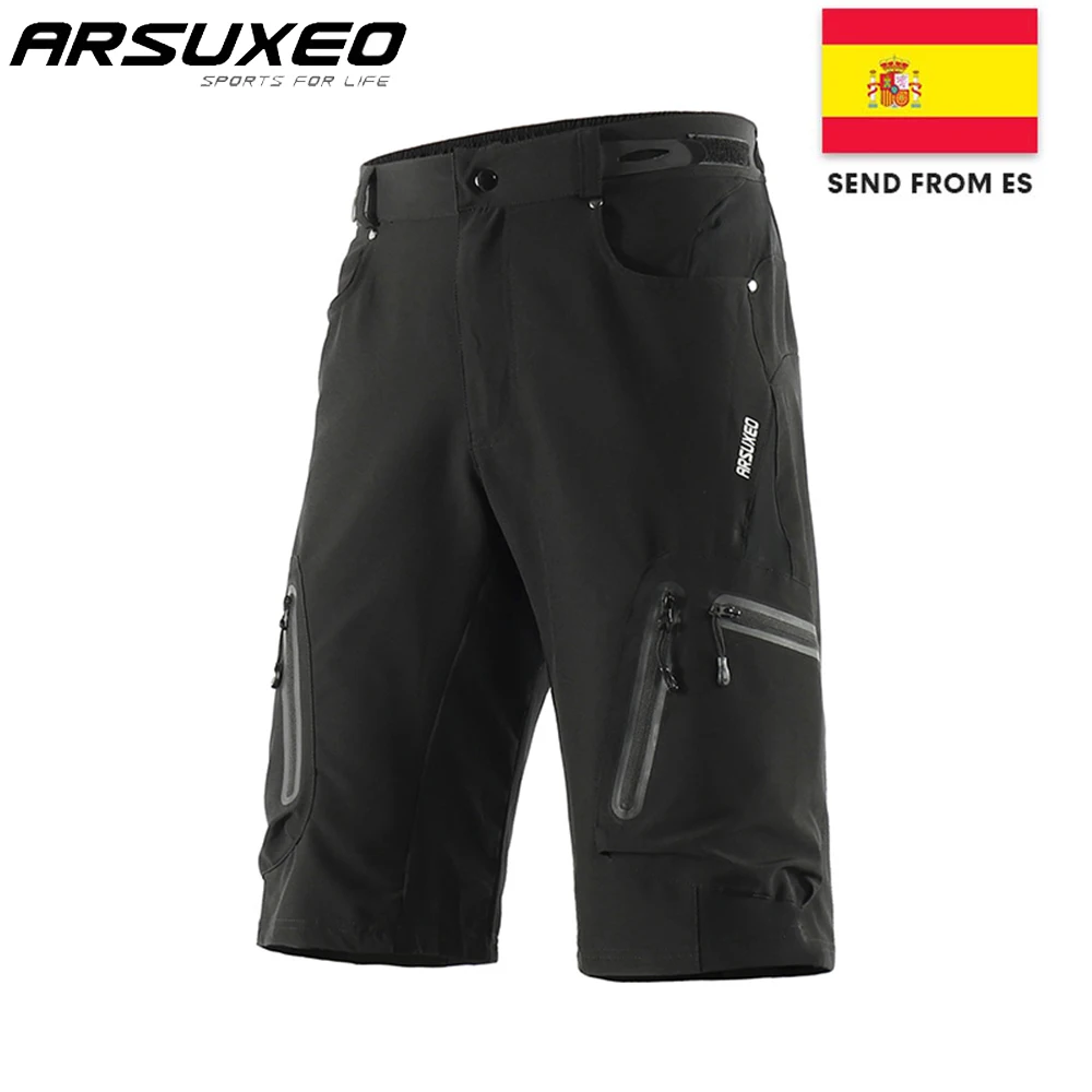 Arsuxeo Men's Outdoor Sports MTB Mountain Bike Bicycle Shorts Cycling