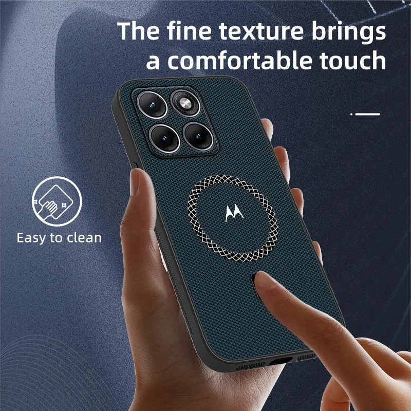Premium Woven Textured Magnetic Shockproof Phone Case