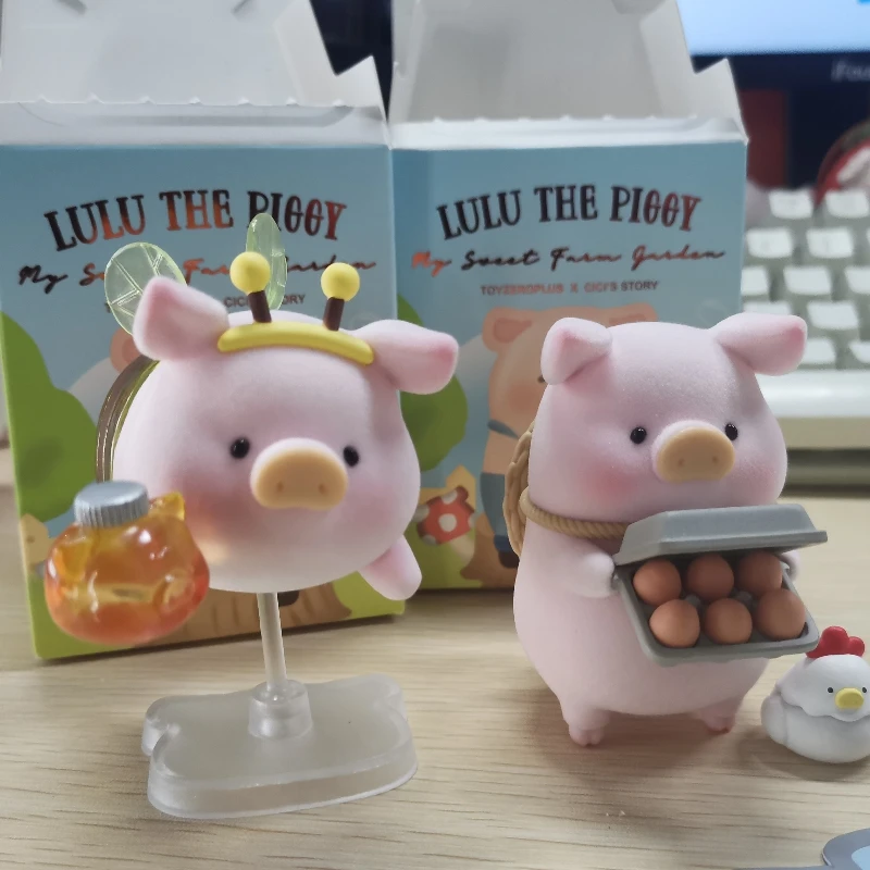 

Lulu The Piggy My Sweet Farm Garden Series Blind Box Kawaii Animal Pig Mystery Box Figurine Collectible Model Kids Toy Gifts