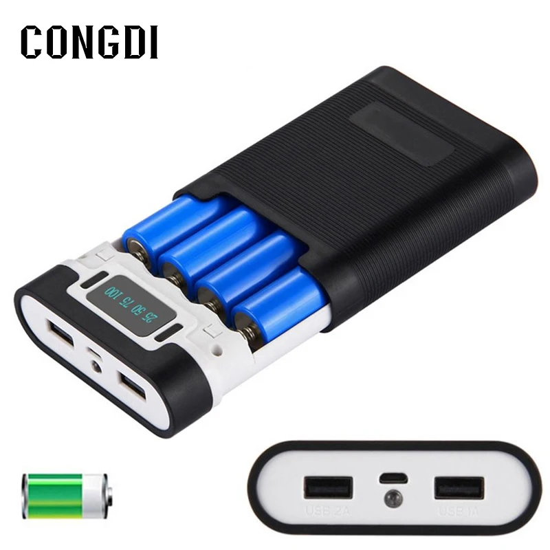 18650 Battery Charger Holder Power Bank Box Portable 18650 Battery