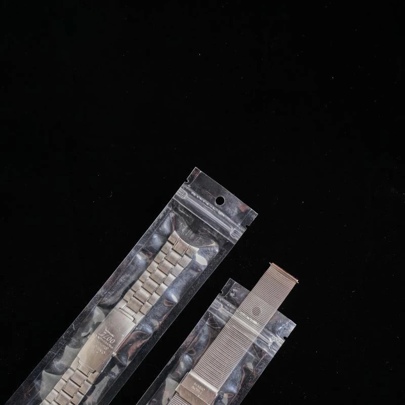TETP 100Pcs Transparent Watch Band Packaging Bags With Hang Hole Accessories Necklace Storage Display Ziplock Plastic Bag 3