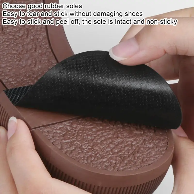 Anti-Slip Sole Grips Rubber Shoes Sole Grips Wear-Resistant Sole Cover Protector Tailorable Shoe Grip Sticker Adhesive Shoes Mat