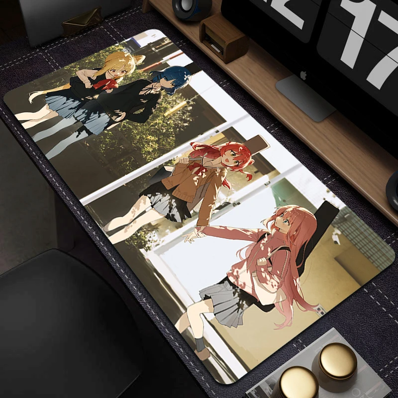 

Non-Slip Mousepad Bocchi The Rock Gaming Mouse Mat Office HD Print Mouse Pad Gamer Keyboard Mat Anime Rubber Game Accessories